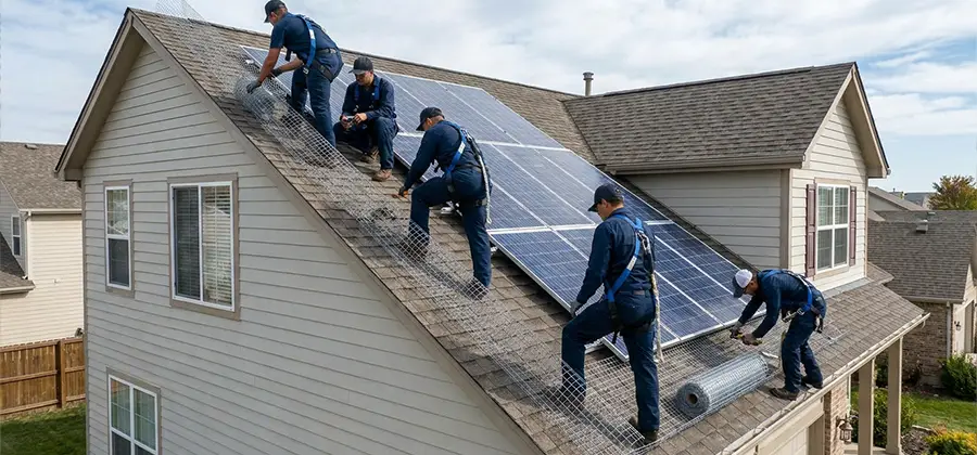 Pigeon Wire for Solar Panels in Lyndhurst